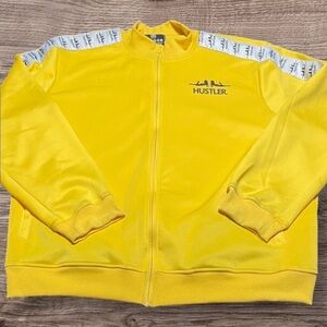 Hustler Zip-Up Track Jacket Men’s Size 2XL Black
